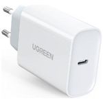 Ugreen 99380611 Telefono cellulare, Computer portatile, Universale Bianco AC Ricarica rapida Interno