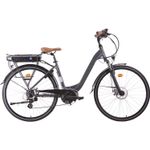 I-Bike Urban 600 Bicicletta Elettrica a Pedalata Assistita Unisex Adulto Grigio Antracite