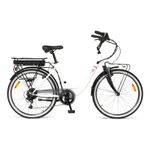 I-Bike City Easy Comfort Bianco Acciaio 66 cm (26") 24 kg Ioni di Litio