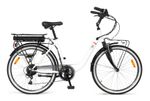 i-Bike-City-Easy-Comfort-Bianco-Acciaio-66-cm--26--24-kg-Ioni-di-Litio