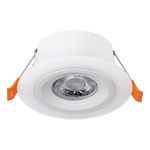 Faretto Ad Incasso Contemporaneo Calonge Policarbonato Bianco Led 4,8W