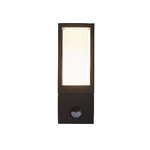 Applique Moderna Viale Alluminio Nero Policarbonato 1 Luce Gu10