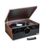 Technaxx-TX-137-Giradischi-con-trasmissione-a-cinghia-Nero-Legno-Semiautomatico