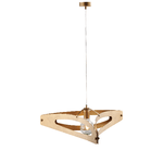 Be Light Sospensione Moderna 1 Luce Onyx Ferro Taglio Laser Oro