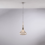 Lampadario Contemporaneo Nemesi Ambra 1 Luce E27