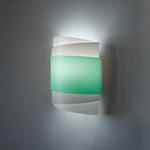 Applique Moderna Con Cavo 1 Luce Bea In Polilux Verde Made In Italy