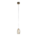 Lampadario Contemporaneo Ciclon Metallo Bronzo Vetro Led 6W 3000K