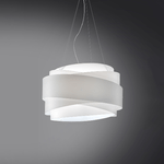 Sospensione Moderna 1 Luce Bea In Polilux Bianco D60 Made In Italy