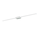 Applique Moderna Line Metallo Bianco Diffusore Acrilico B Led 14,4W Calda 90Cm