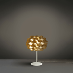 Lampada Da Tavolo Moderna 1 Luce Cloud In Polilux Oro Made In Italy