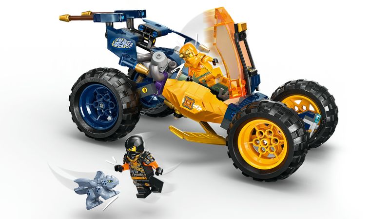 LEGO-NINJAGO-71811-Buggy-Fuoristrada-Ninja-di-Arin-Giochi-per-Bambini-7--Anni-Macchina-Giocattolo-con-Drago-e-4-Minifigure