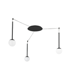 Sospensione Contemporanea Lollypop Metallo Nero Led 21W