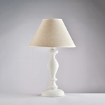 Lampada da tavolo Shabby Chic Cascina Bianco 1 luce E27