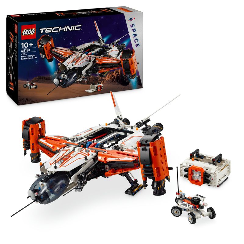 LEGO-Technic-42181-Astronave-Heavy-Cargo-VTOL-LT81-Giochi-per-Bambini-10--Aereo-Spaziele-Giocattolo-da-Costruire-con-Funzioni