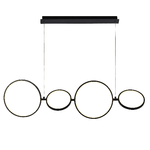 Lampadario Contemporaneo Circo Acciaio Bianco Policarbonato Nero Led 40,7W 3000K