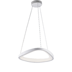 Sospensione Moderna Triangolare Anna Led Integrato In Alluminio Bianco