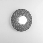 Plafoniera Dalia Led 3000K Attacco Gx53 Polilux Silver D60 Made In Italy