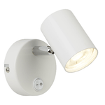 Plafoniera Contemporanea Rollo Acciaio Bianco Vetro Cromo Led 4W 3000K