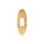 Plafoniera Contemporanea Pixart Metallo Foglia Oro Led 36W