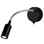 Applique Contemporanea Flexy Acciaio Nero Led 0,75W