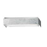 Applique Contemporanea Venere Metallo Foglia Argento Led 12W