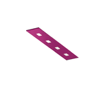 Plafoniera Contemporanea Sparta Metallo Magenta 4 Luci Gx53