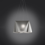 Linea Zero Sospensione Moderna 5 Luci Wanda In Polilux Silver Made In Italy