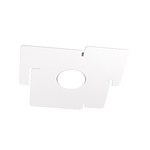 Plafoniera Moderna Echo Metallo Bianco 1 Luce Gx53