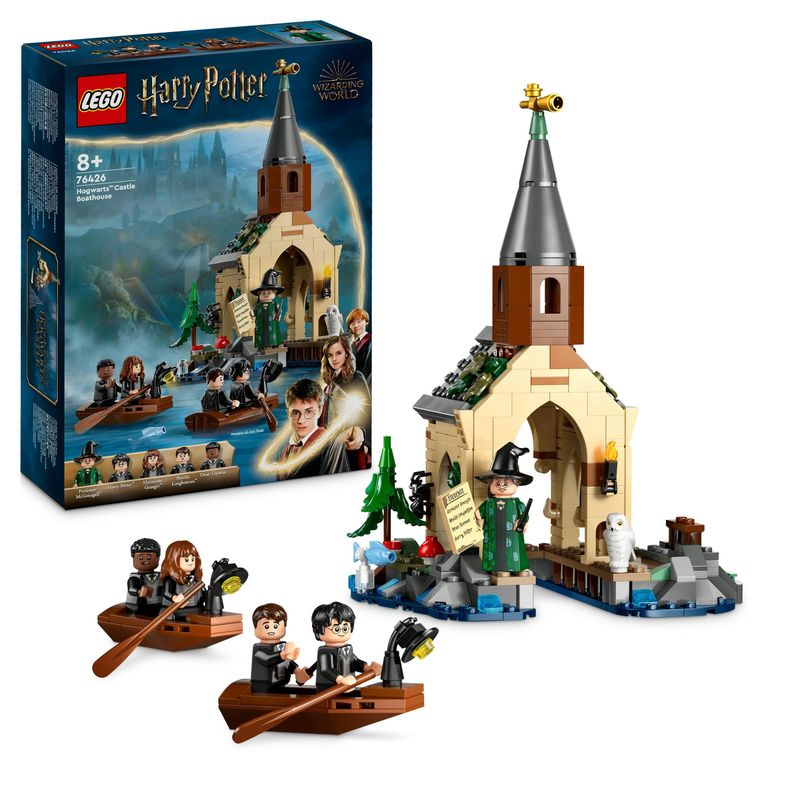 LEGO-Harry-Potter-76426-La-Rimessa-per-le-Barche-del-Castello-di-Hogwarts-Gioco-per-Bambini-di-8--Anni-con-5-Minifigure