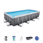 Bestway 56996 piscina fuori terra Piscina con bordi Piscina rettangolare 11532 L Grigio