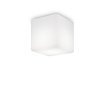 Plafoniera Moderna Luna Alluminio Bianco 1 Luce G9 3W 3000K Luce Calda