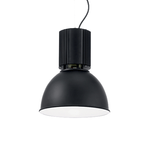 Sospensione Industrial-Minimal Hangar Metallo Nero 1 Luce E27