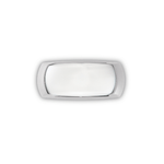 Applique Moderna Felix-2 Materie Plastiche Bianco 1 Luce E27