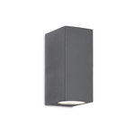 Ideal Lux Applique Moderna Up Alluminio Antracite 2 Luci G9 3W 3000K Luce Calda