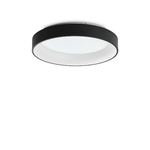 Plafoniera Moderna Ziggy Metallo Nero Led 42W 3000K Luce Calda