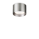 Ideal Lux Plafoniera Contemporanea Spike Alluminio Grigio 1 Luce Gx53 15W 3000K Ip20