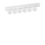 Plafoniera Contemporanea Ping Pong Metallo Bianco Led Integrato 18W 3000K Ip20