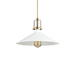 Sospensione Industrial-Minimal Eris-4 Metallo Bianco 1 Luce E27