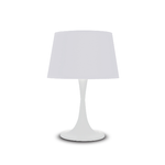 Lampada Da Scrivania-Ufficio Moderna London Metallo Bianco 1 Luce E27 Big