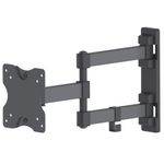 Manhattan 461382 supporto da tavolo per Tv a schermo piatto 68,6 cm [27] Nero Parete (TV & Monitor Mount, Wall, Full Mot