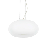 Lampadari E Sospensioni Ulisse Vetro Bianco 3 Luci E27 D42Cm