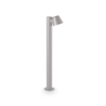 Paletto Contemporaneo Gas Alluminio Grigio 1 Luce Gu10 35W Ip43