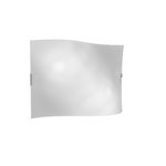 Applique Contemporanea Wing Metallo Vetro Bianco Satinato 4 Luci E27 70Cm