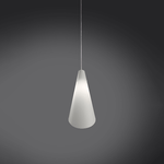 Linea Zero Sospensione Moderna A 1 Luce Calle In Polilux Bianco Made In Italy