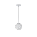 Sospensione Contemp Willow Metallo Cromo Diffusore Alluminio 1 Luce G9