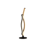 Lampada Da Scrivania Moderno Fioritura Acciaio Nero Marrone Led 11W Cct