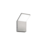 Ideal Lux Applique Da Parete Contemporaneo Style Alluminio Grigio Led 9W 3000K Ip54