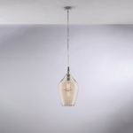 Bonetti Illumina Lampadario Contemporaneo Ares Ambra 1 Luce E27