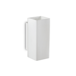 Ideal Lux Applique Moderna Square Paul Metallo Bianco 2 Luci 3W 3000K Luce Calda