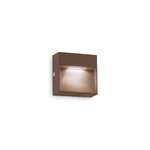 Ideal Lux Applique Da Parete Contemporaneo Dedra Alluminio Coffee Led 1,5W 3000K Ip65